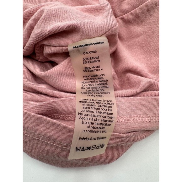 Alexander T Wang Knitted Bodycon Tank Dress Women's Small Pink Fitted Designer - Picture 8 of 8